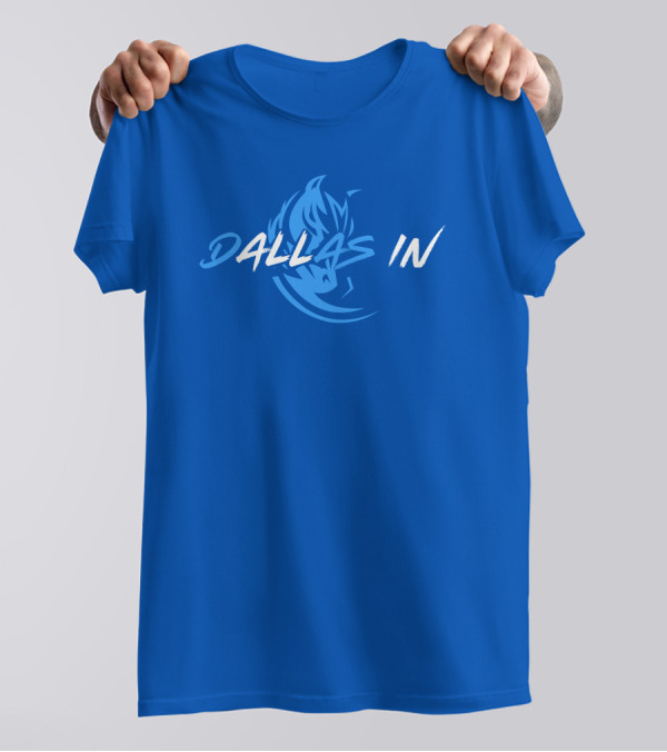 Dallas In Mavericks Flame Blue T-Shirt