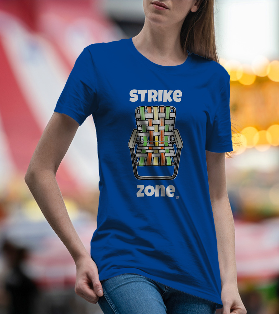 STRIKE ZONE Woven Colorful Chair T-Shirt