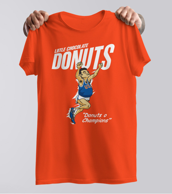 LITTLE CHOCOLATE DONUTS USA Donuts O Champions T-Shirt