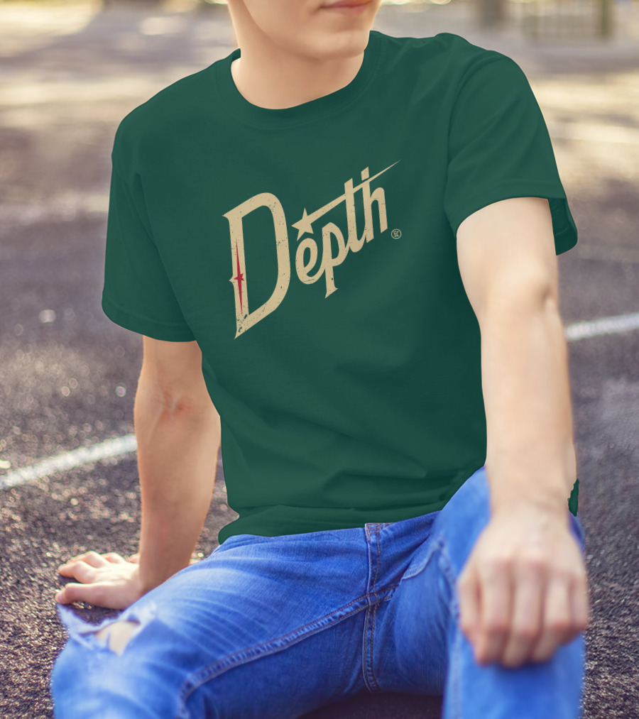 Depth Parody Vintage Style Text With Star Accent T-Shirt