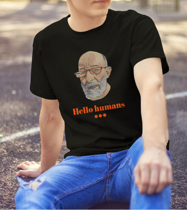 Hello Humans With Bearded Man T-Shirt