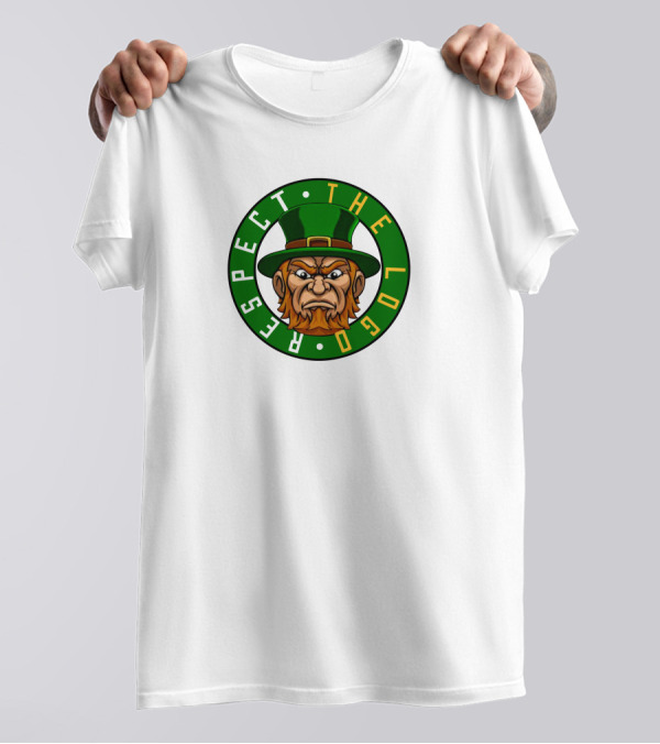 Respect The Logo Irish Mascot Green Hat T-Shirt