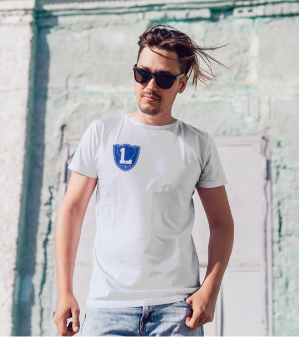 One Last L 3.5.22 Blue Shield Emblem T-Shirt