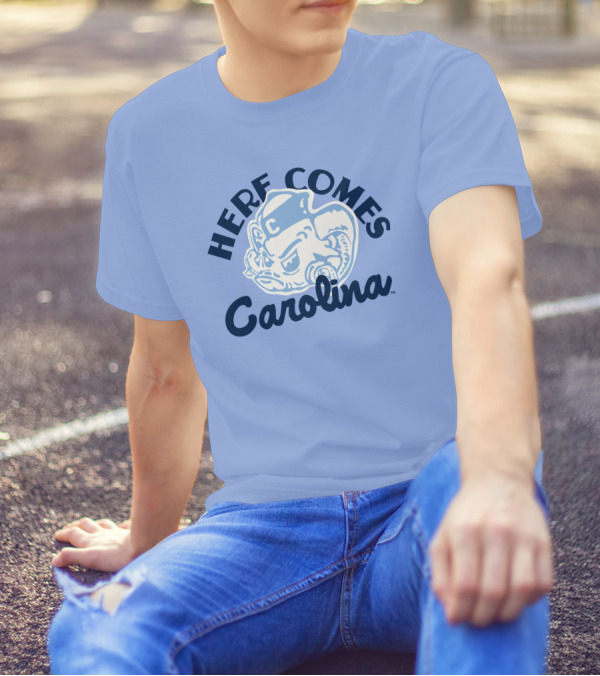 Here Comes Carolina Barstool Bench Mob T-Shirt