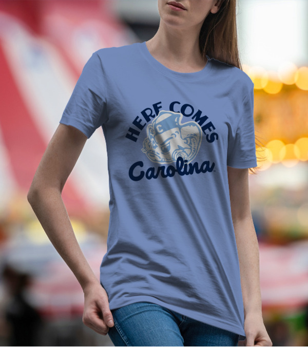 Here Comes Carolina Barstool Bench Mob T-Shirt