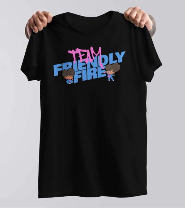 Definedbyky Team Friendly Fire Animated Duo Fun T-Shirt