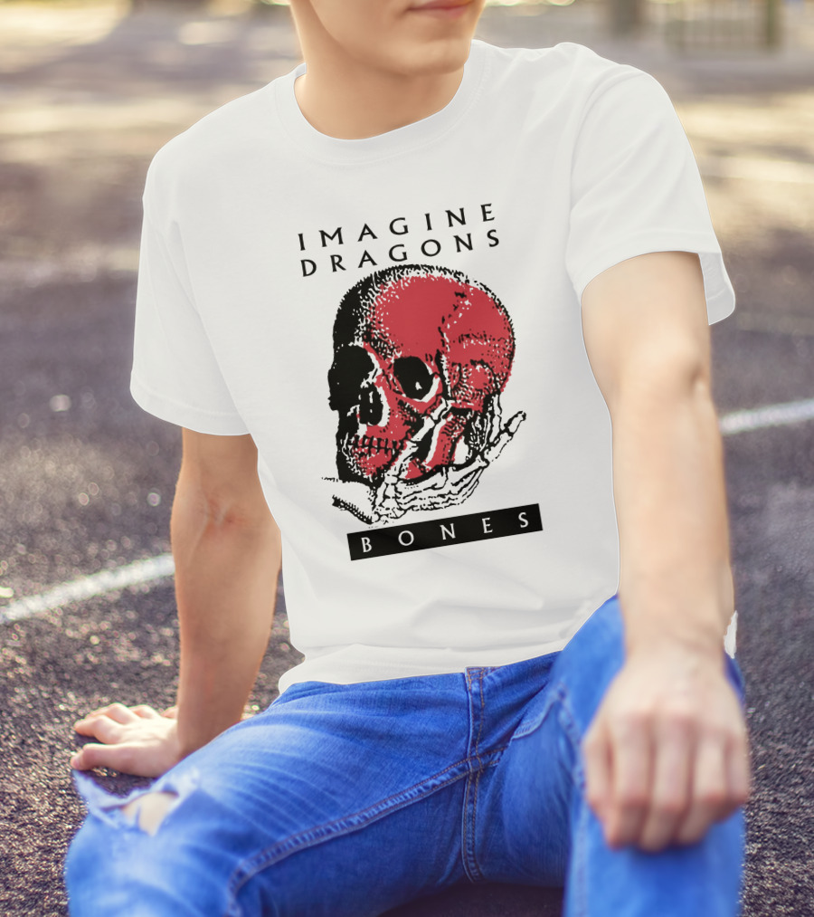 Imagine Dragons Bones Red Skull T-Shirt