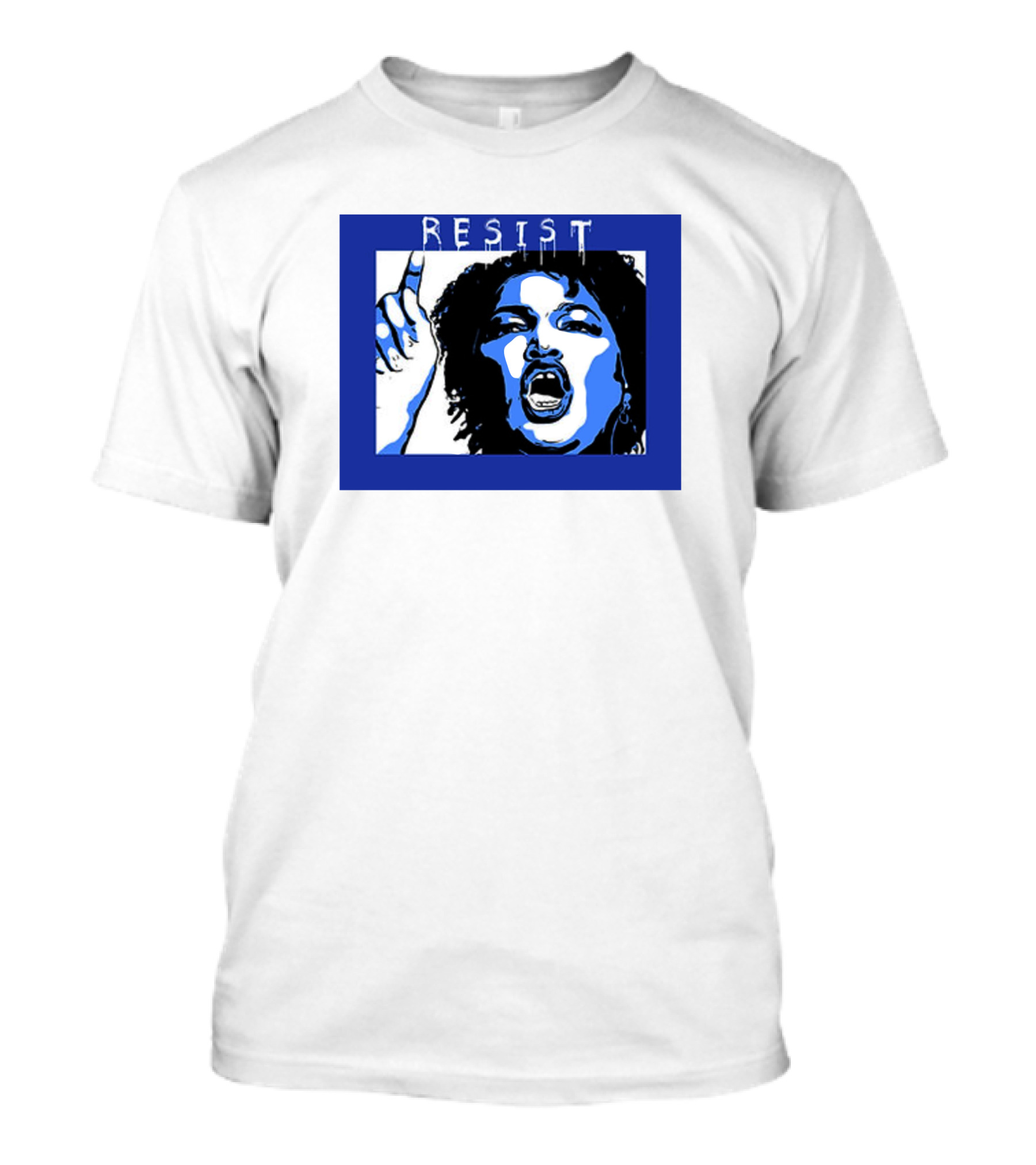 RESIST Stacey Abrams Edition Political Activism Blue T-Shirt