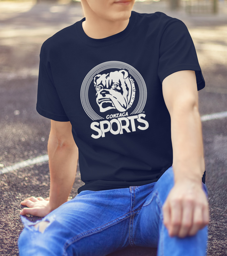Homefiel Vintage Gonzaga Sports Bulldog T-Shirt