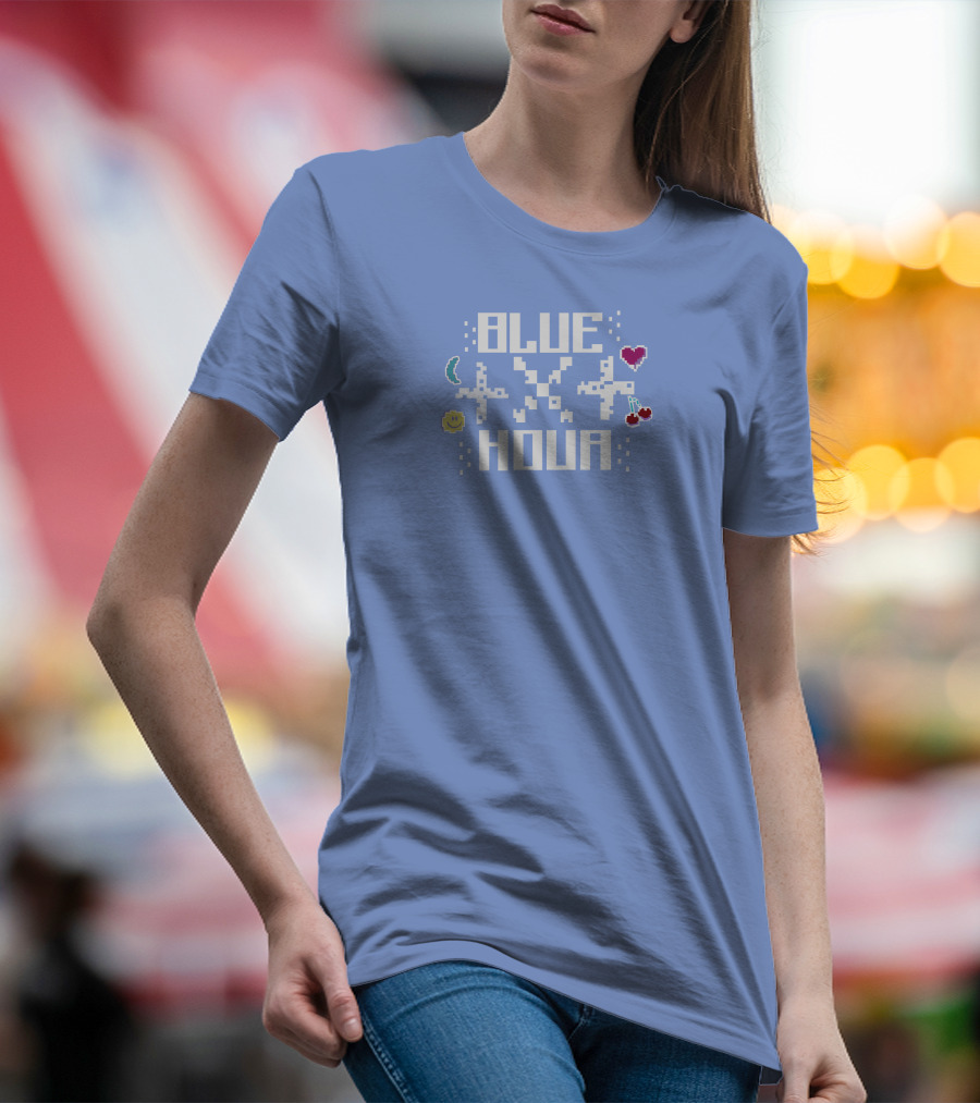 BLUE HOUR Moon Star Heart Sun Cherry T-Shirt