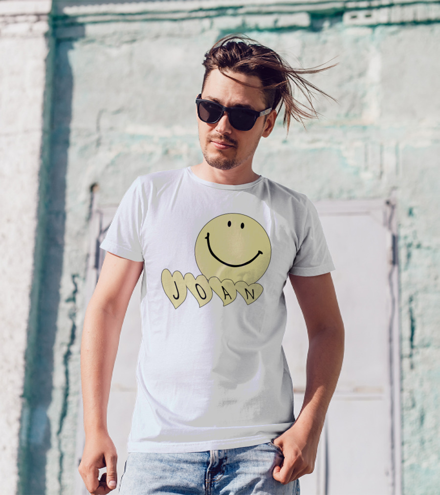 Songsbyjoan Happyhead Joan Smiley Face Heart Letters T-Shirt