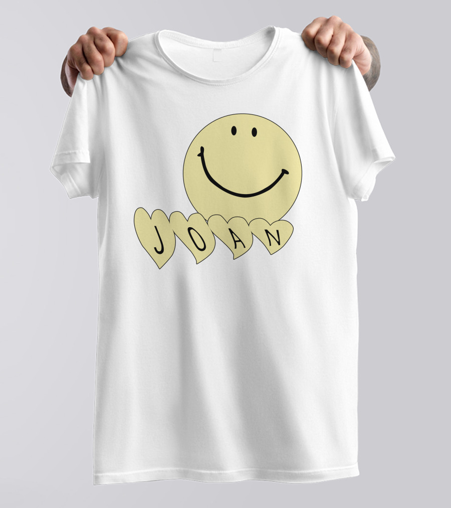 Songsbyjoan Happyhead Joan Smiley Face Heart Letters T-Shirt