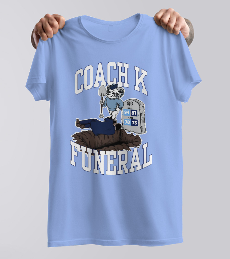 Coach K Funeral Blue Devil Victory 94-81 78-73 T-Shirt