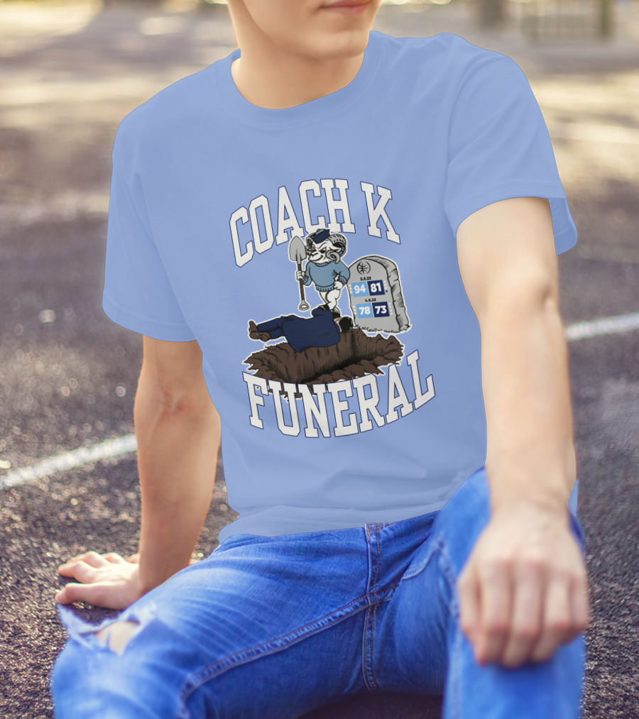 Coach K Funeral Blue Devil Victory 94-81 78-73 T-Shirt