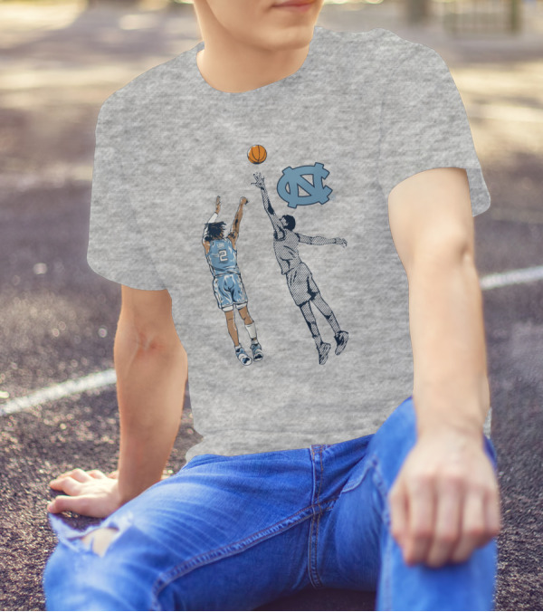 Caleb Love Nothing But Love UNC Basketball Jump Shot Iconic UNC T-Shirt
