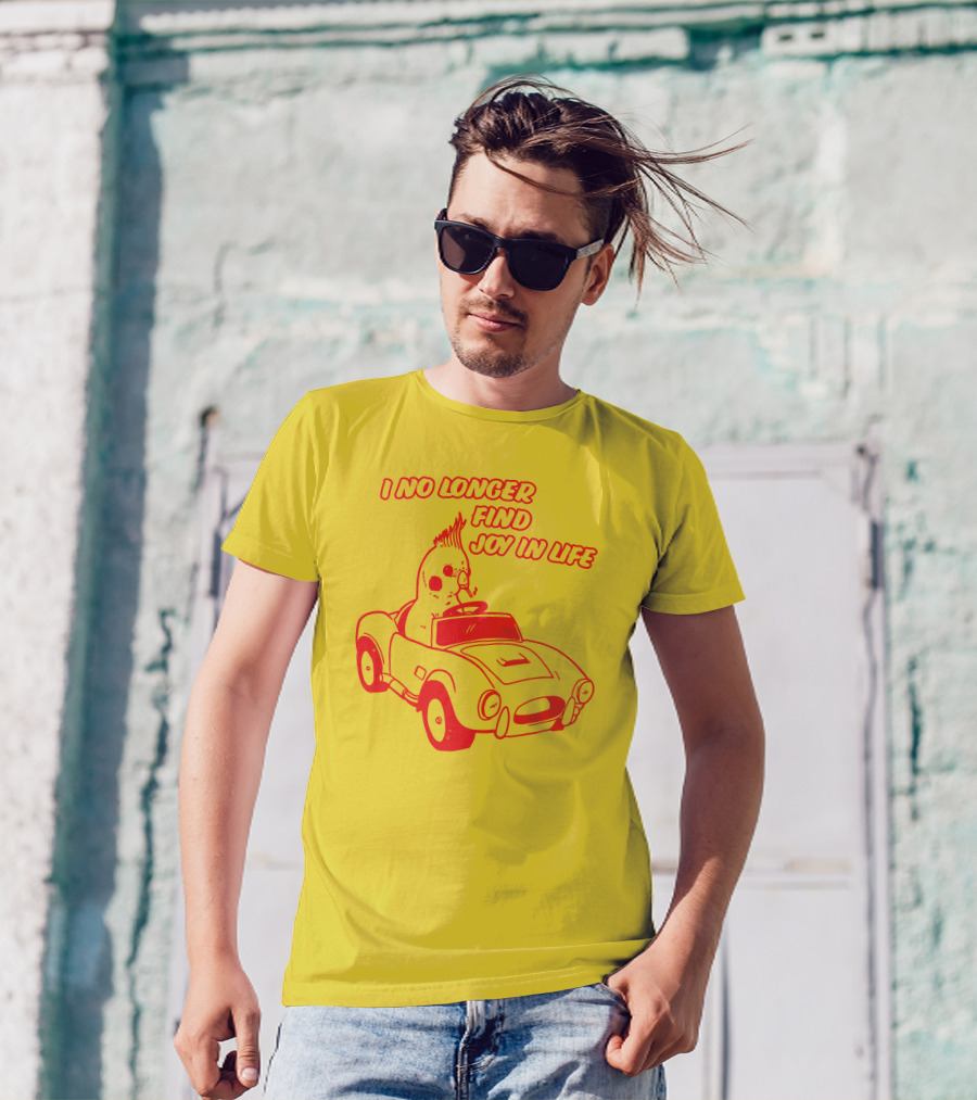 I No Longer Find Joy In Life With Driving Bird In Car T-Shirt