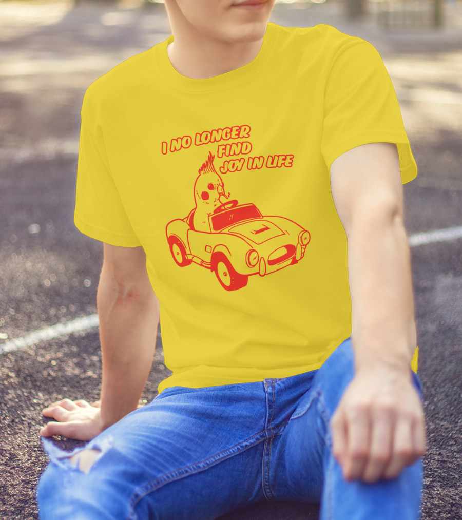 I No Longer Find Joy In Life With Driving Bird In Car T-Shirt