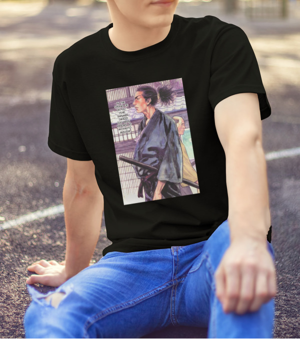 Miyamoto Musashi Rebirth Shimmen Takezo Manga Scene T-Shirt
