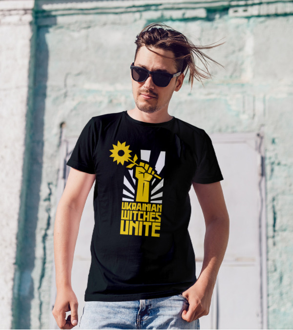 Ukrainian Witches Unite Fist And Sunflower T-Shirt