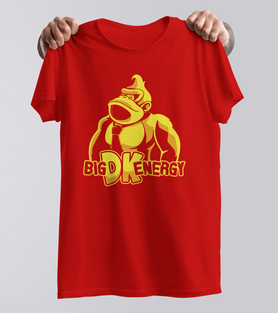 Punch Store Big DK Energy Gorilla Retro Gaming Inspired T-Shirt