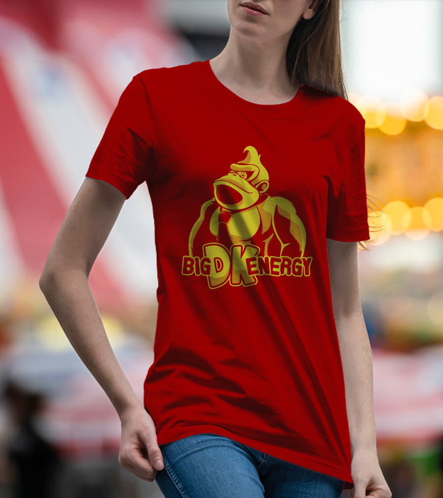Punch Store Big DK Energy Gorilla Retro Gaming Inspired T-Shirt