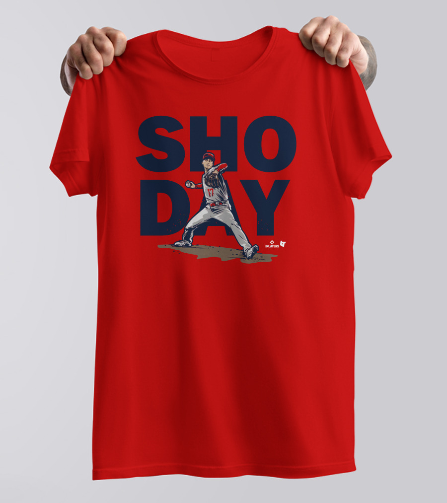 SHO DAY MLB Players Pitching Number 17 T-Shirt