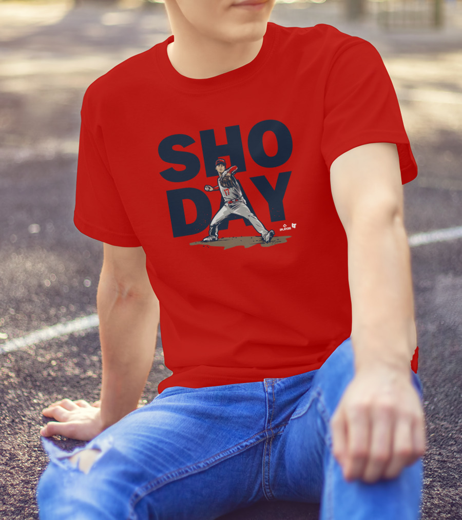 SHO DAY MLB Players Pitching Number 17 T-Shirt