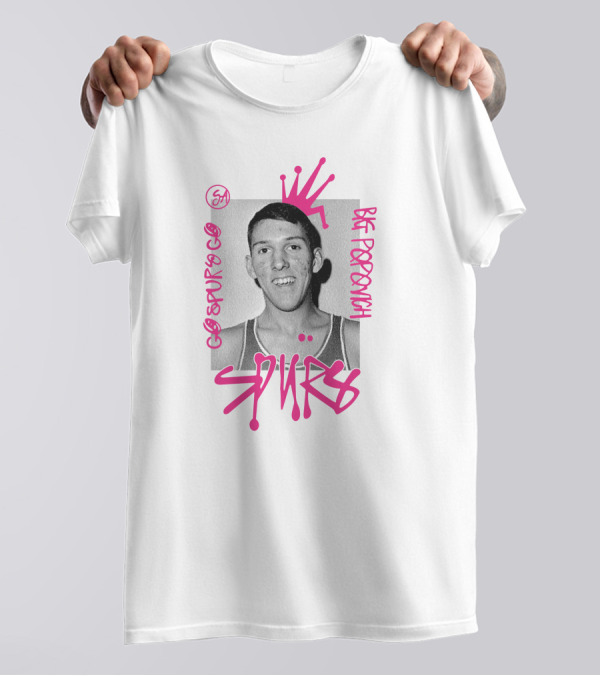 San Antonio Spurs Big Popovich Go Spurs Go SA T-Shirt