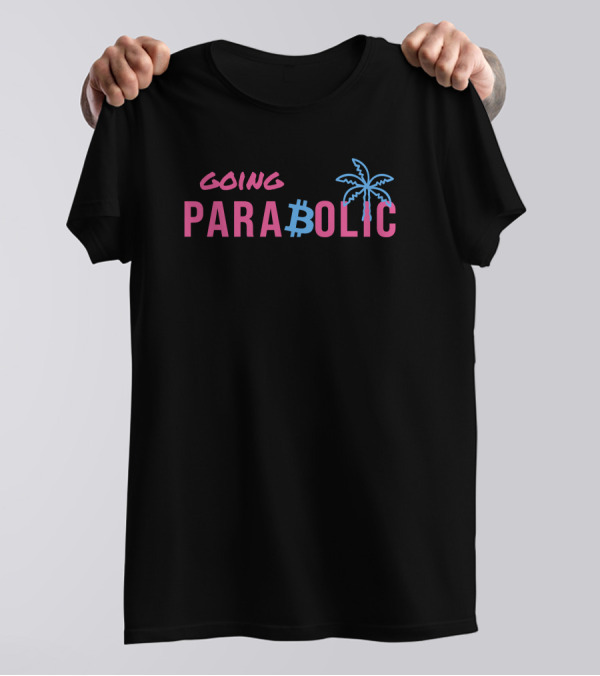 Going Parabolic Bitcoin Palm Tree Lunar Colony T-Shirt