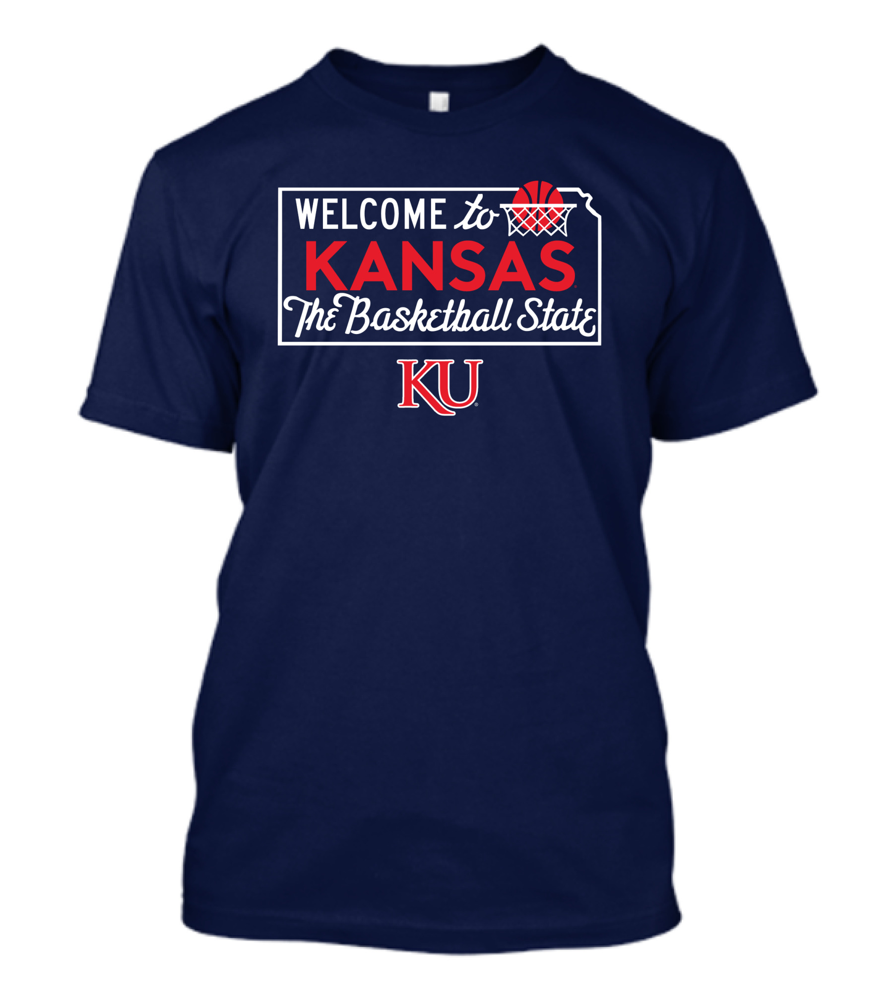 Welcome To Kansas The Basketball State KU T-Shirt