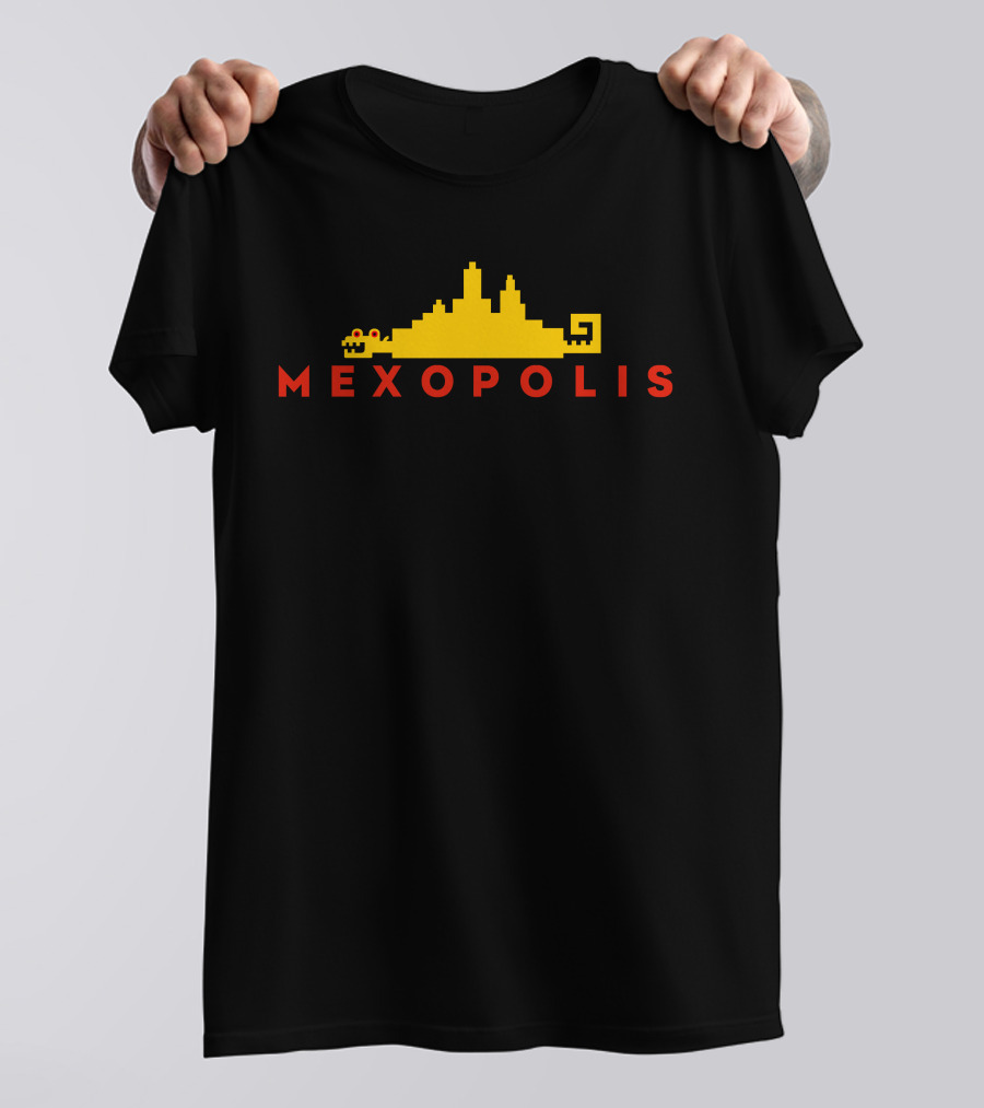 Mexopolis Essential Jorge R. Gutierrez Yellow Cityscape T-Shirt