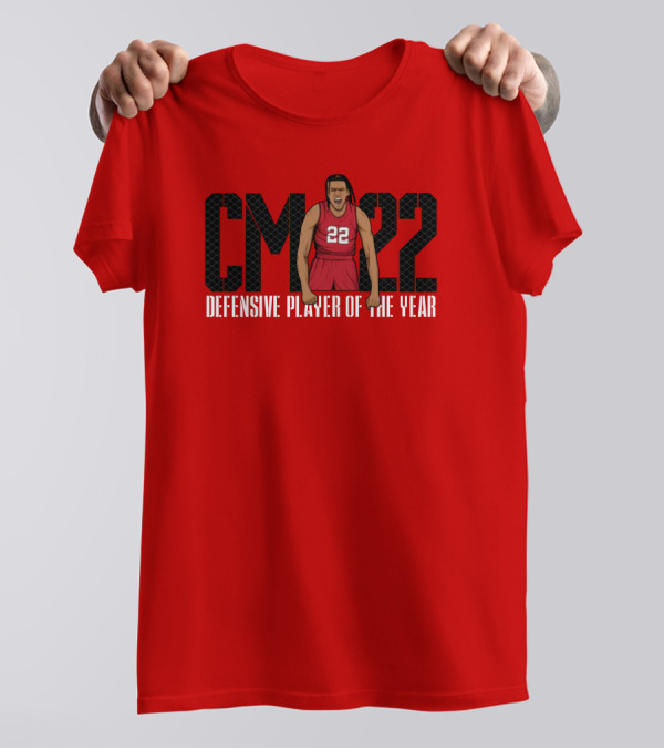 Caleb McConnell X The Players Trunk CM 22 Defensive Player Of The Year Red Basketball T-Shirt