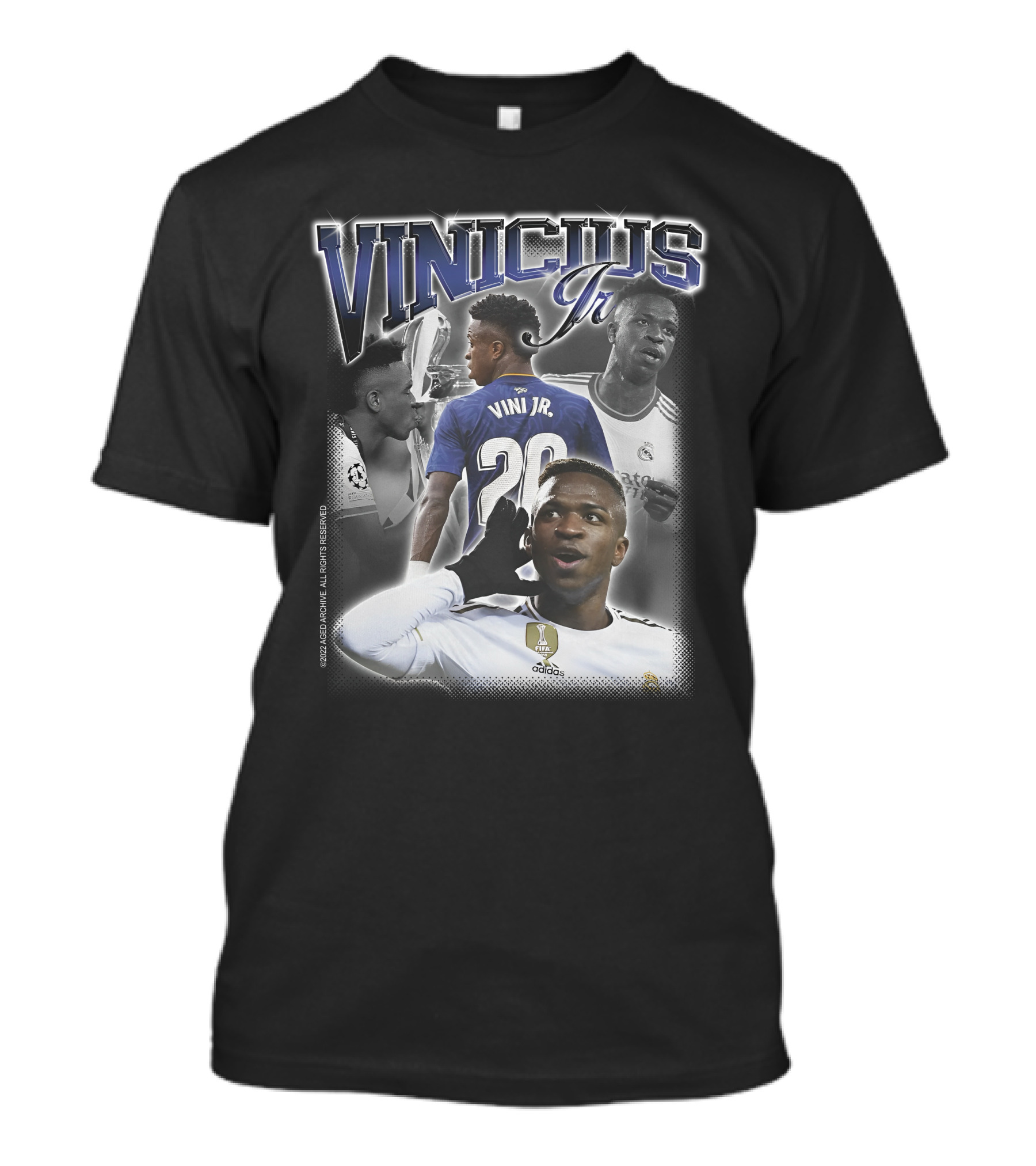Agedarchive Merch Vinícius Jr Camiseta Real Madrid Football Neymar T-Shirt