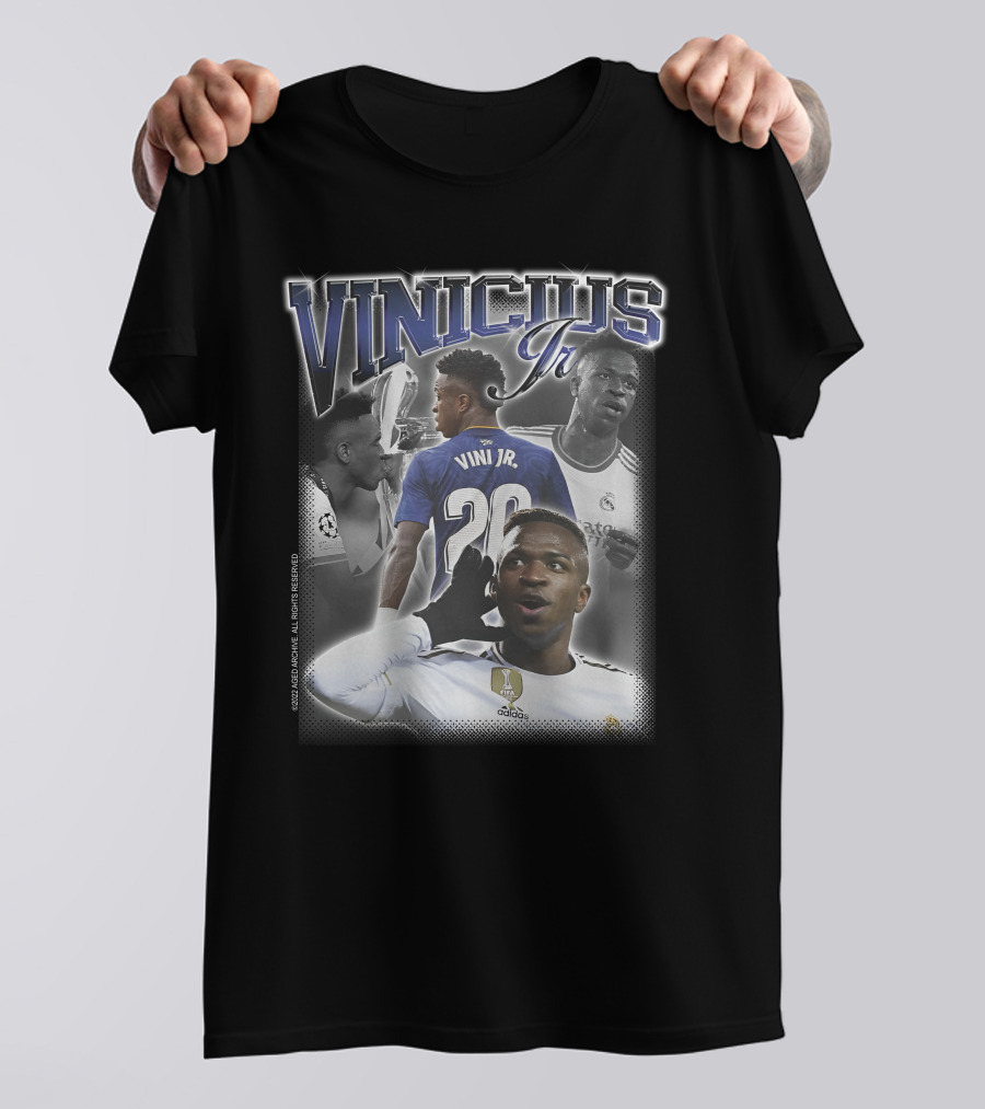 Agedarchive Merch Vinícius Jr Camiseta Real Madrid Football Neymar T-Shirt