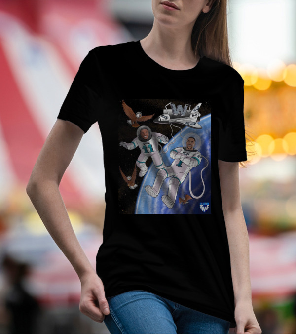 Aj Brown Flying High Baby Eagles TNF 8-0 Space Victory T-Shirt