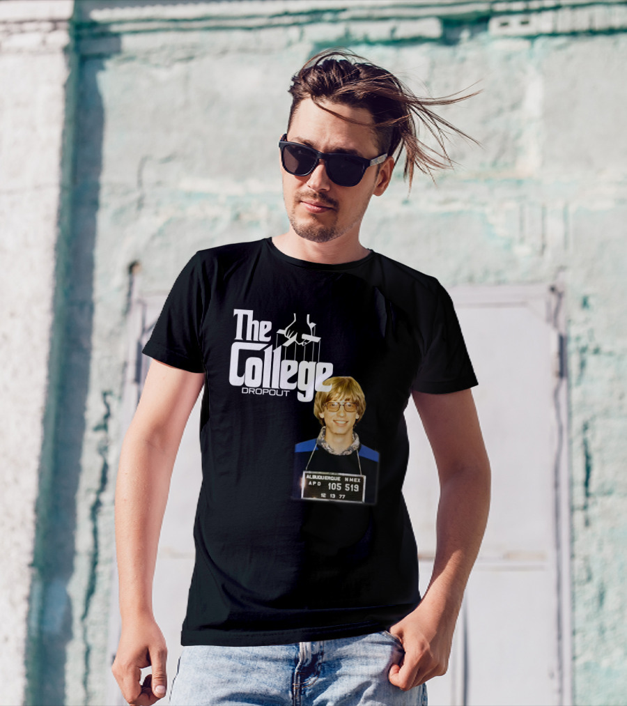 The College Dropout Godfather Bill Gates Mugshot Albuquerque NM 1977 T-Shirt