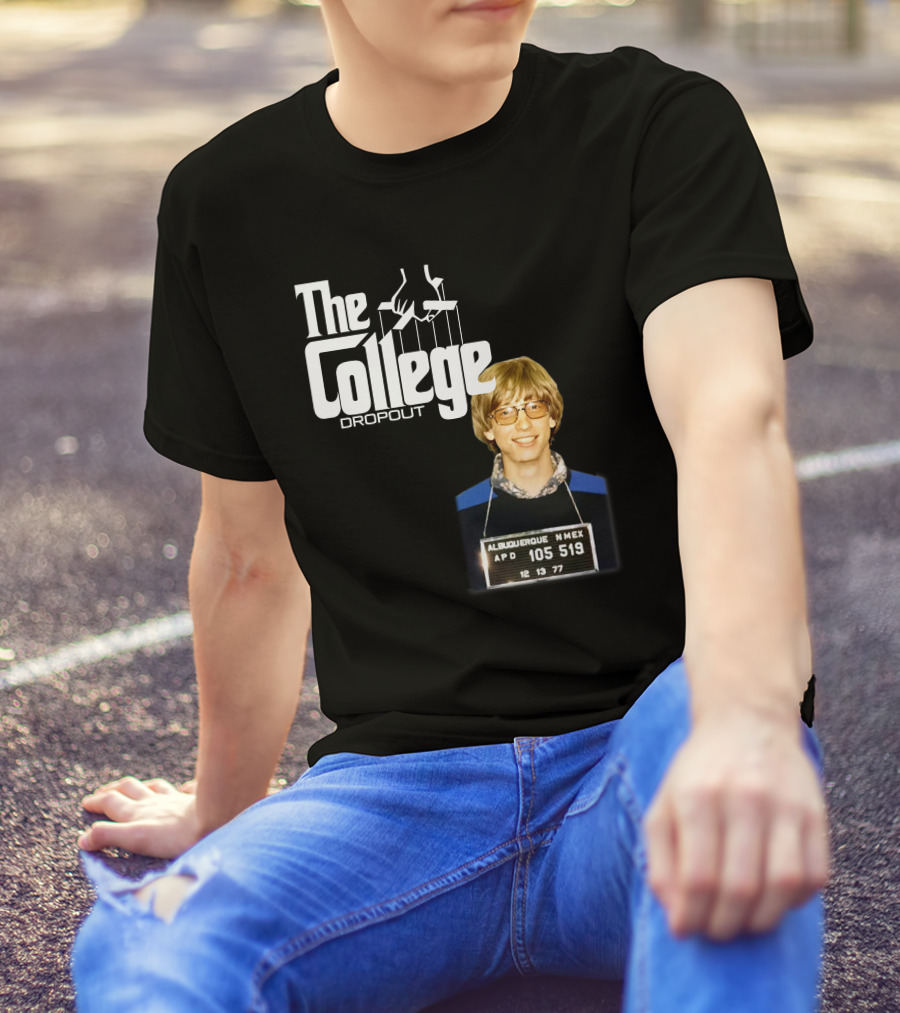 The College Dropout Godfather Bill Gates Mugshot Albuquerque NM 1977 T-Shirt