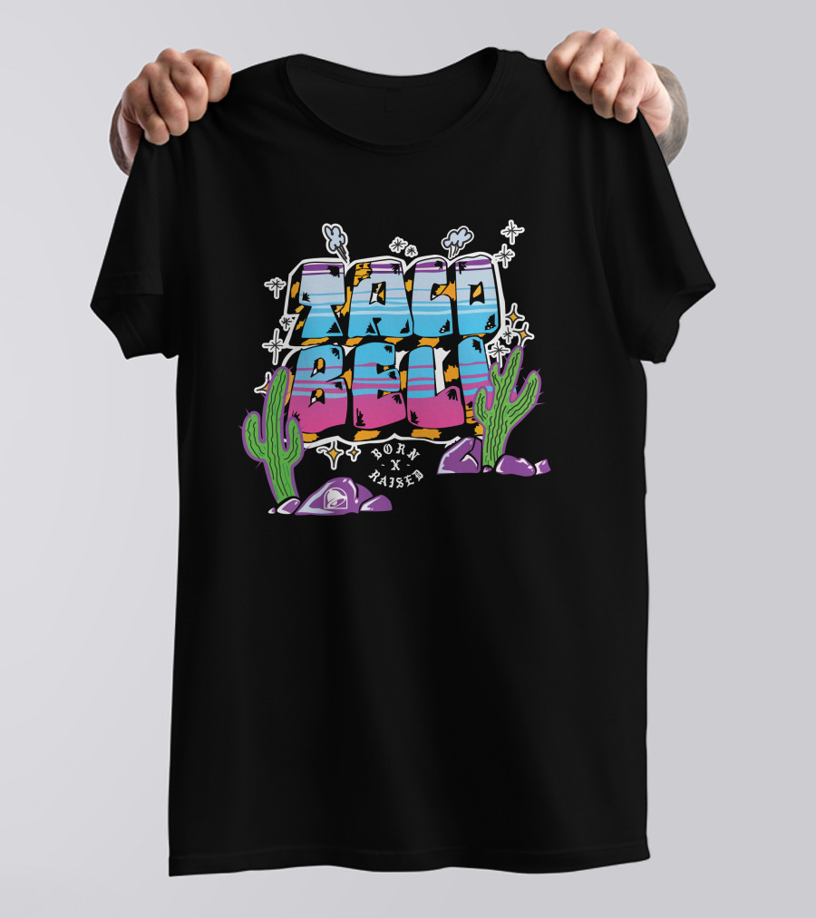 Taco Bell Born X Raised 60Th Anniversary Cactus Desert T-Shirt