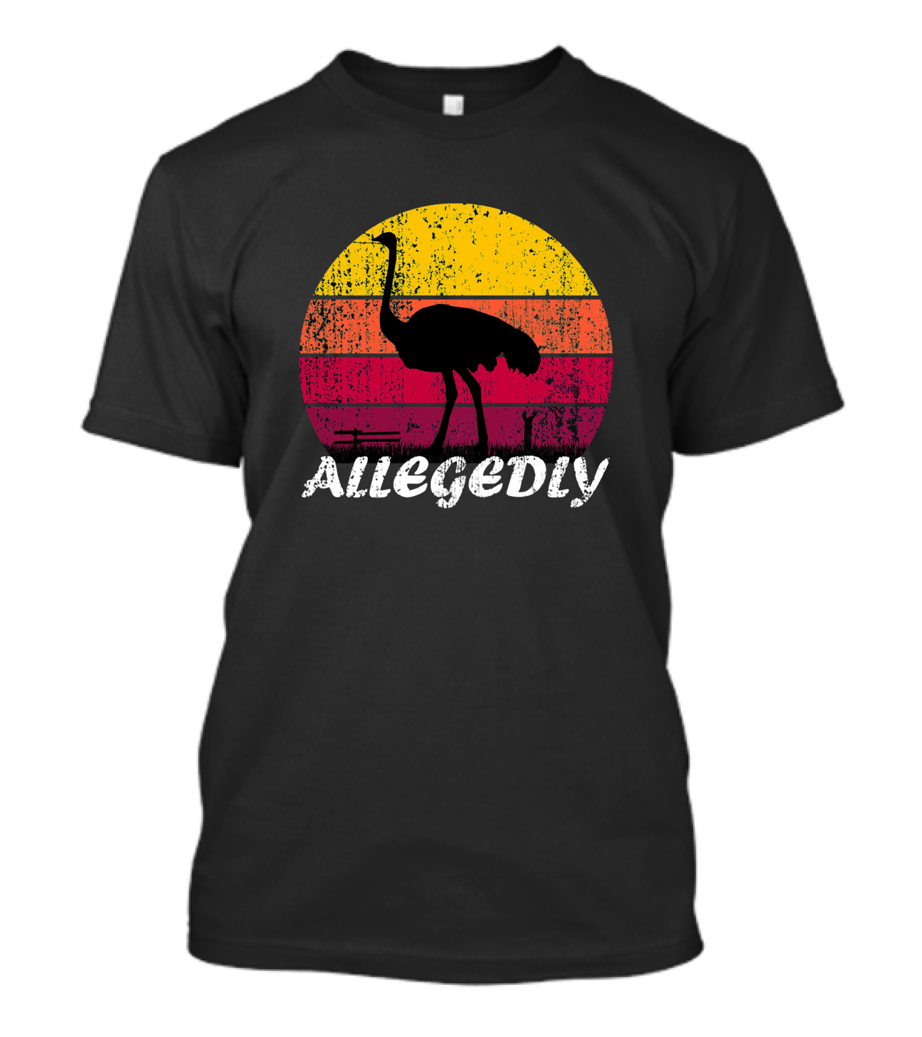 Letterkenny Vintage Allegedly Ostrich Retro Sunset T-Shirt