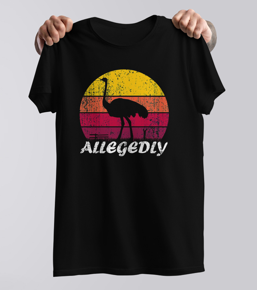 Letterkenny Vintage Allegedly Ostrich Retro Sunset T-Shirt