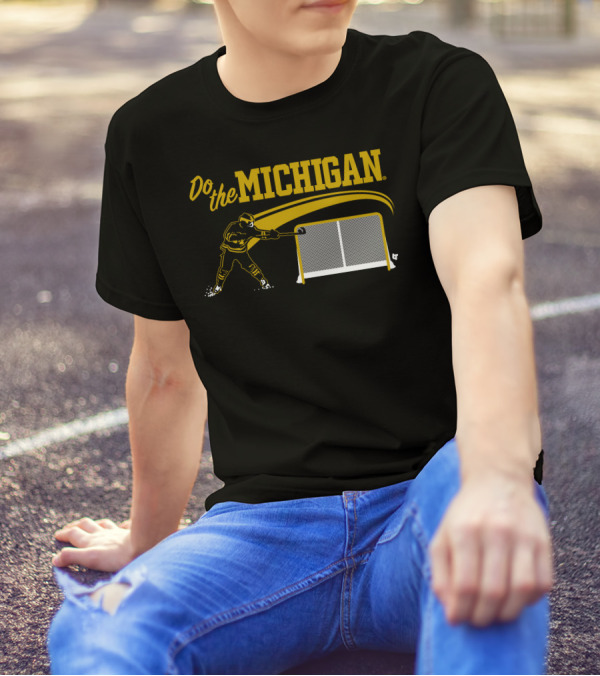 Do The Michigan Hockey Player Scoring Goal T-Shirt