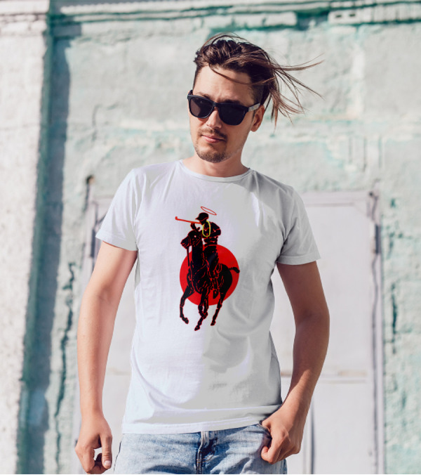 Soto Asa Merch Polo Player Halo Red Circle T-Shirt