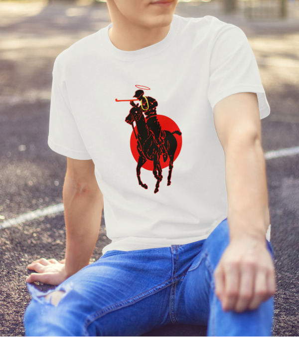 Soto Asa Merch Polo Player Halo Red Circle T-Shirt