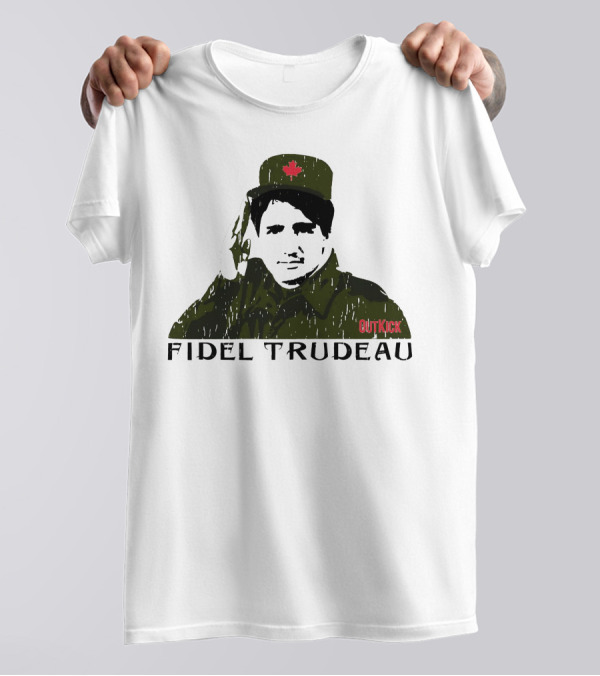 Fidel Trudeau Outkick Maple Leaf Military T-Shirt