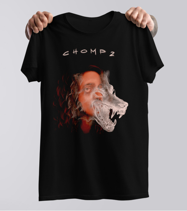 CHOMP 2 Russ Merch Wolf Overlay T-Shirt