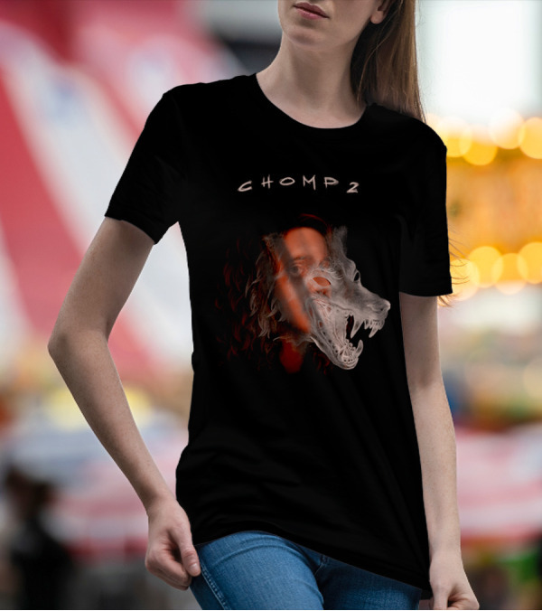 CHOMP 2 Russ Merch Wolf Overlay T-Shirt