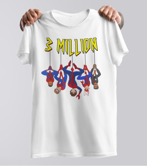3 Million Bay Lenlevine Merch Hanging Heroes T-Shirt
