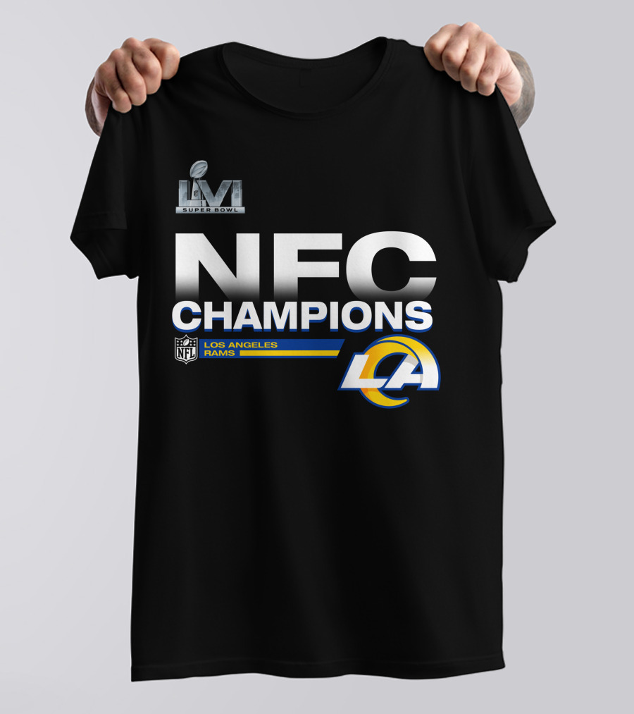 Super Bowl LVI NFC Champions Los Angeles Rams NFL LA T-Shirt