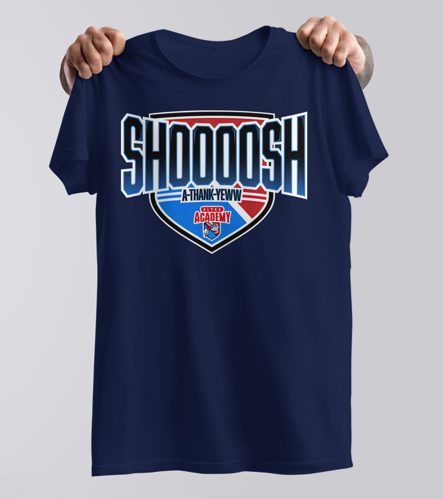 Alpha Academy Shoooosh A Thank Yeww Shield T-Shirt