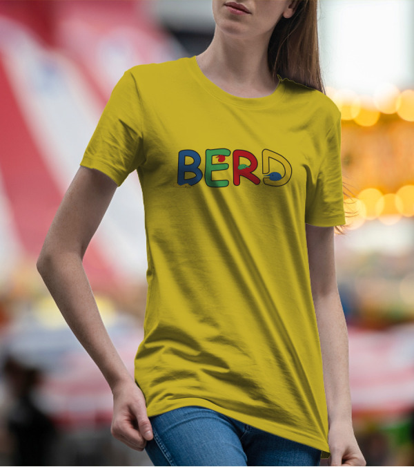 BERD Colorful Text With Mice Accents T-Shirt